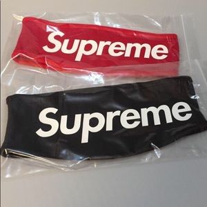 Black/Red Supreme Fleece Headbands! Send offers!!!